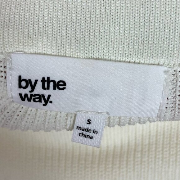 NWT Revolve By The Way Serena Ribbed Knit Skirt White Pink Small New With Tags - Picture 4 of 10